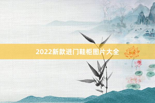2022新款进门鞋柜图片大全